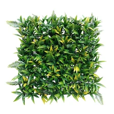 20x20" Artificial Faux 3D Mix Fern Plants Privacy Fence Decor Mats Hedge #03