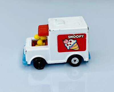 VINTAGE AVIVA 1966 PEANUTS SNOOPY WOODSTOCK ICE CREAM TRUCK MADE