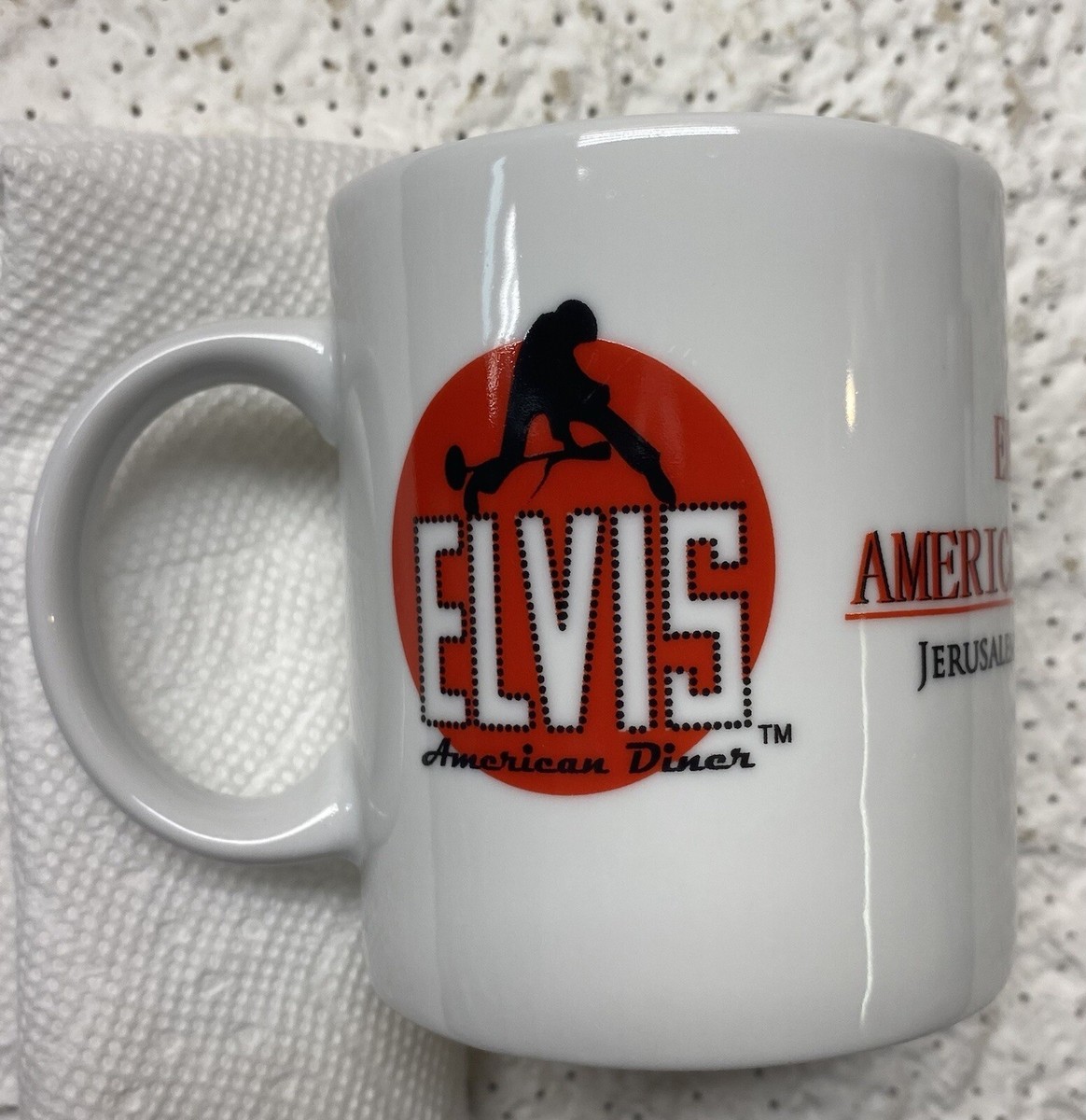 Elvis Presley American Diner Jerusalem Tal Marketing Coffee Tea Latte Mug  Cup