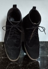 Bruno Marc New York Mens 10 Urban-02 Black Suede Ankle Boots Great Condition