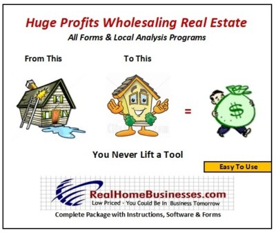 Huge Profits  Wholesaling  Rehab Real EstateDo a Little Computer Work & Profit