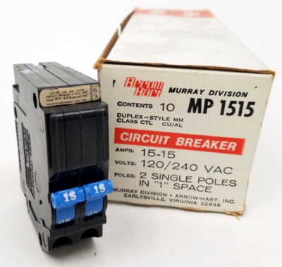 #ad Lot of 1 MP1515 Arrow Hart Murray 15A Circuit Breaker Next Day Option New $34.98
