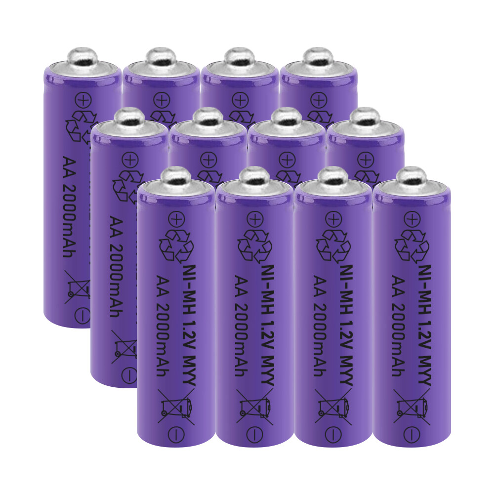 AA AAA 2000mAh Rechargeable Batteries with Charger 32Pcs Lot for High Power Devices-image