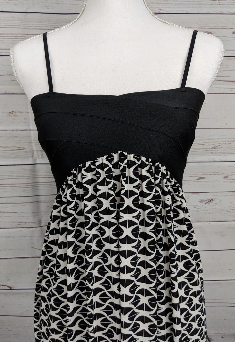 Max studio black clearance and white dress