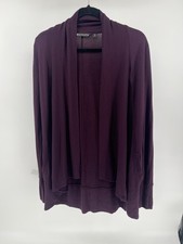 Athleta XS Purple Cardigan Sweater Open Front Thumbholes