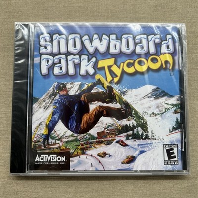 Snowboard Park Tycoon (PC CD-ROM 2002 NEW) Activision Business Sim Simulation +