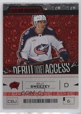 2023 Upper Deck Credentials Debut Ticket Access Red /349 Billy Sweezey #108 06cs