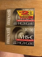 Maxell VHS-C HGX-Gold TC-30 Sealed