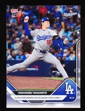 Yoshinobu Yamamoto Dodgers Forces World Series Game 7 2025 Topps NOW #916 Base