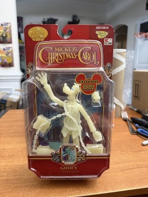 Mickey's Christmas Carol Goofy as Marley's Ghost Action Figure 2003 Sealed Glows
