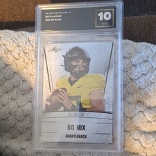 Leaf 2023 Draft Bo Nix Rookie RS-09 Oregon Ducks NCAA Football PSA