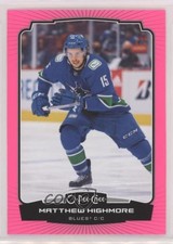 2022-23 O-Pee-Chee Neon Pink 66/75 Matthew Highmore #440 g5i