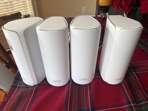 NETGEAR Orbi 770 Series Tri-Band WiFi 7 Mesh RBE770 4-Pack