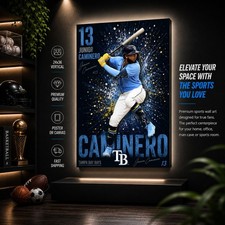 Junior Caminero Rays Poster or Canvas - Junio...
