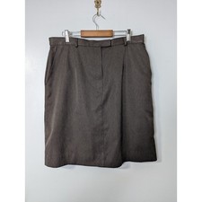 Talbots Size 16 A-line Skirt Office Career Brown Vintage 22" L