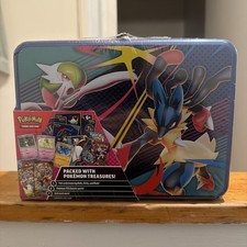Pokémon TCG Collector Chest Mega Gardevoir Lucario 3 Foil Karten 6 Booster Packs