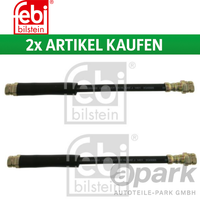 2X Febi Bremsschlauch FüR VW Golf 5 6 Passat B6 B7 Audi A3 8P Hinten 1K0611775C