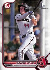 2022 Bowman Draft #BD-138 Andrew Pintar Arizona Diamondbacks 1st Bowman