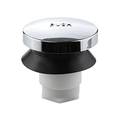 DANCO Universal Touch-Toe Push Button Tub Stopper, Chrome, 2 inch x 2-1/4 inch,