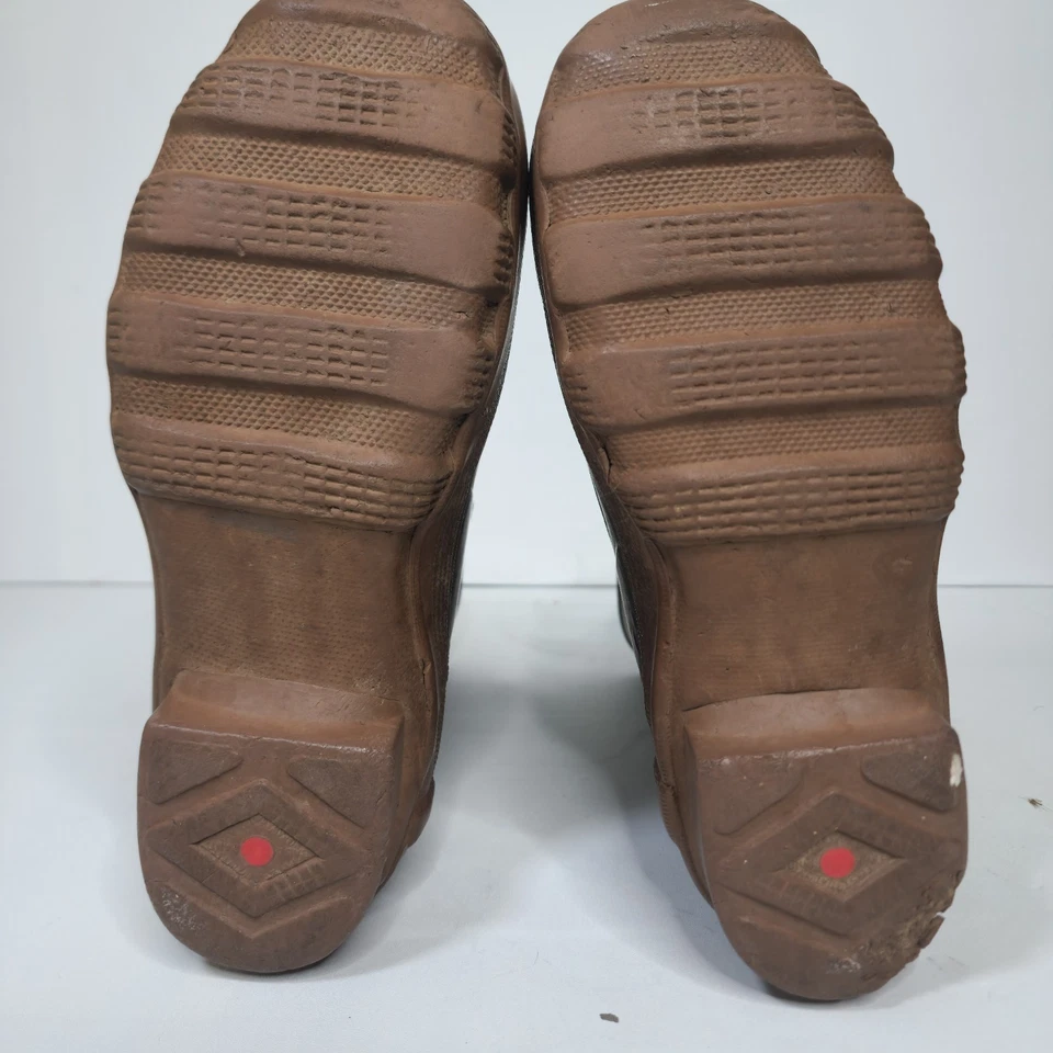 Vintage Red Ball Insulated Rubber Hunting Boots VAC Pac Thermo-Ply Brown Size 9 - Image 4 of 4