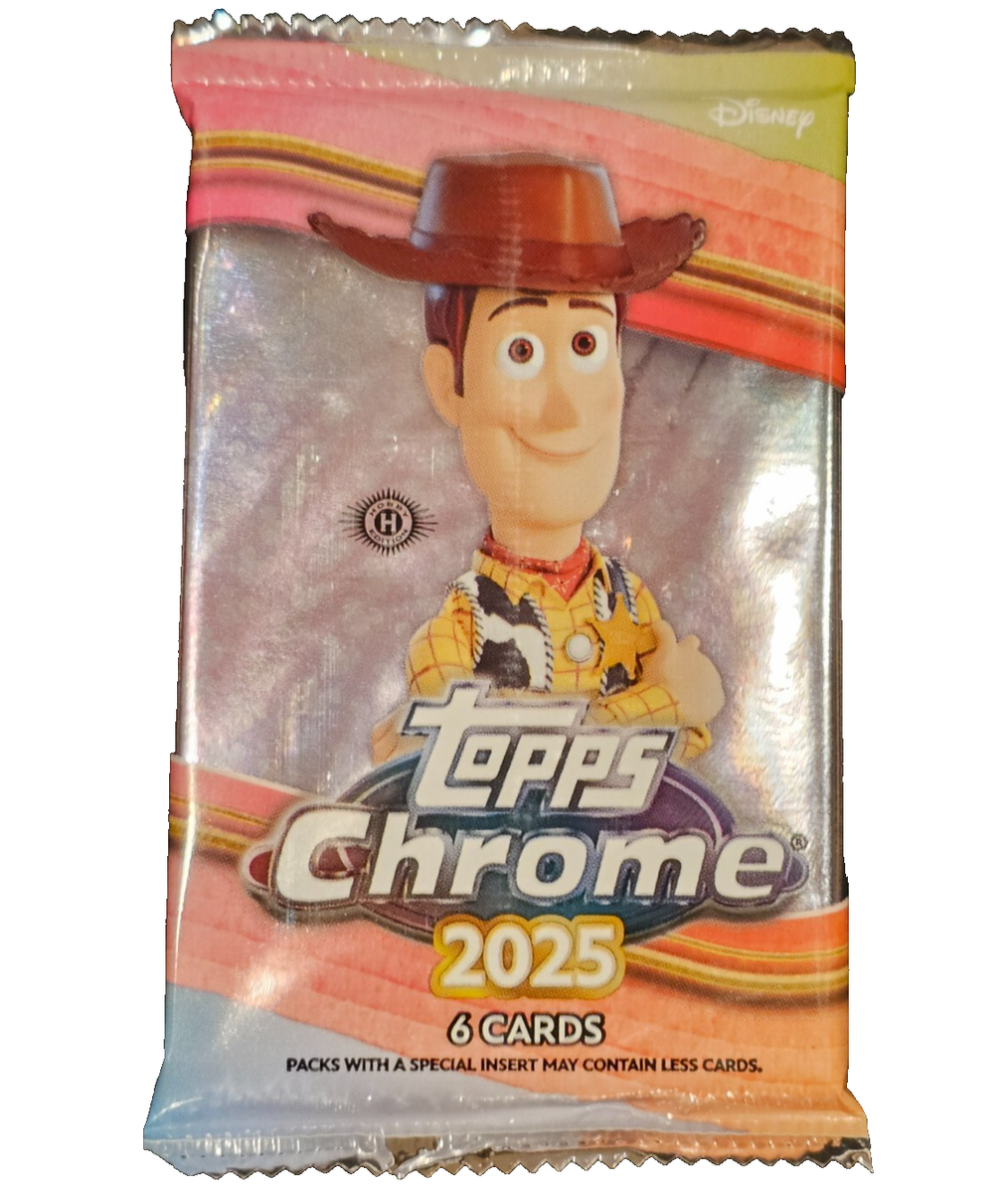 2025 Topps Chrome Disney Hobby Box Pack (1 PACK) New, Factory