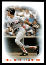 1986 Topps Red Sox Leaders Dwight Evans #396 Boston Red Sox Team Leader Baseball