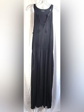 Lane Bryant Black Sleeveless Maxi Dress With Pockets Size 18/20
