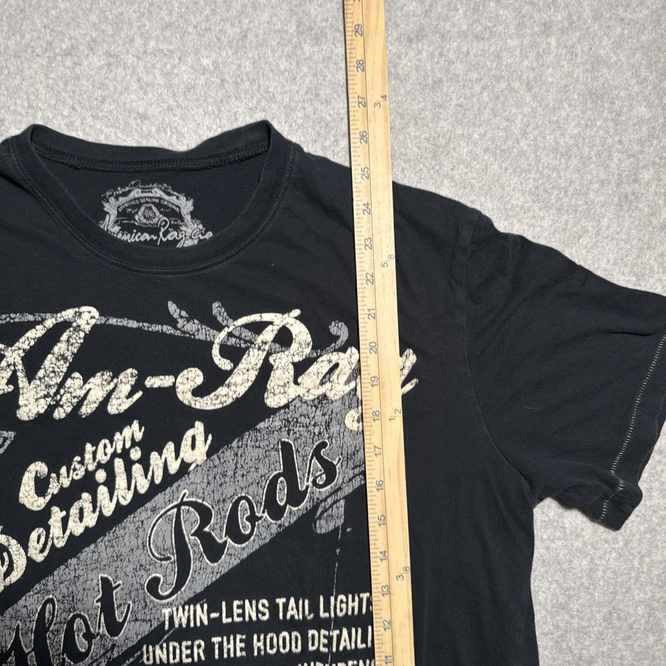 Camiseta De Colección Y2K American Rag Grande Manga Corta Hot Rods Detalle del Cliente Foto 4 de 4