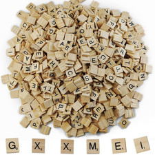 Gxxmei 1000Pcs Wooden Letter Tiles A-Z Capital Letters For Crafts Spelling