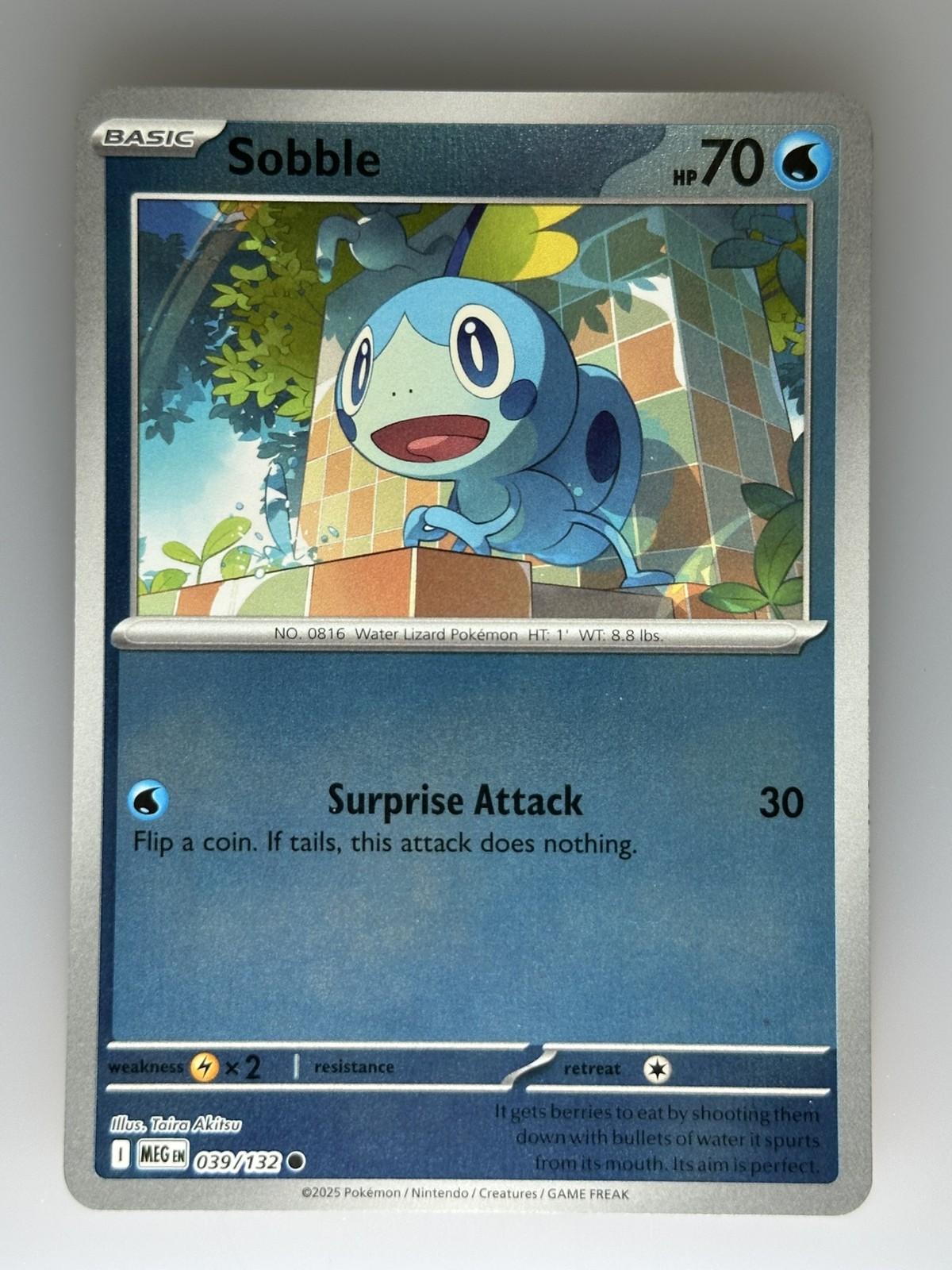 Pokemon | Sobble - Reverse Holo | ME01: Mega Evolution (MEG) #039/132 NM TCG