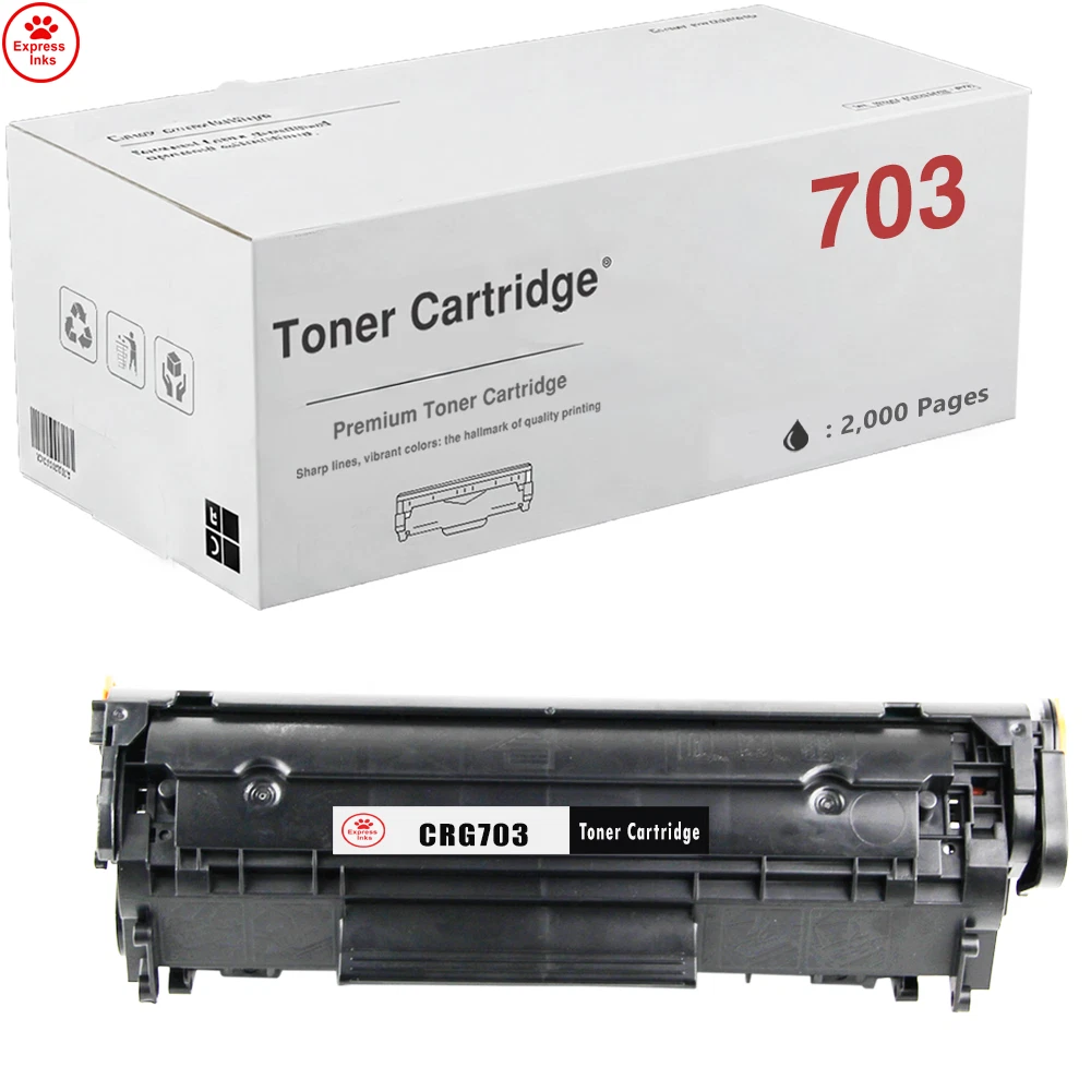 2x Qualitäts Tonerkartuschen Für Canon EP703 Drucker Patronen- Office