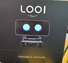 LOOI Robot-Space Black AI Desktop Robot 4.33 inches,