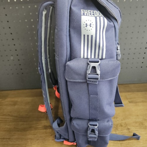 Under Armour UA Project Rock Freedom Regiment Backpack Navy Blue Multi Pocketed - Picture 5 of 12