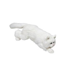 Lebensechte Katzenfigur als Geschenk geeignet realistische Katzenstatue weich