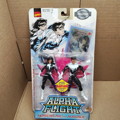 #ad #ad Marvel Comics Alpha Flight quot;Northstar and Auroraquot; Action Figure SEALED 38U $15.00