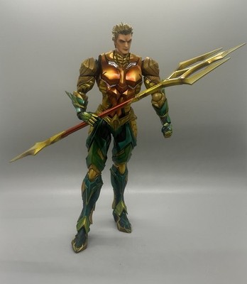 DC Comics Aquaman Square Enix Play Arts Kai Actionfigur Dreizack Spielzeug selten