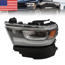 LH Driver Side For 2019 2020 2021 2022 2023 Dodge Ram 1500 Headlight LED DRL