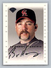 1996 Leaf Signature Series Signatures Update Bryan Harvey Auto California Angels