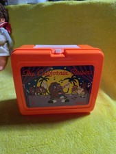 Lonchera de plástico vintage 1988 Thermos Applause California Raisins