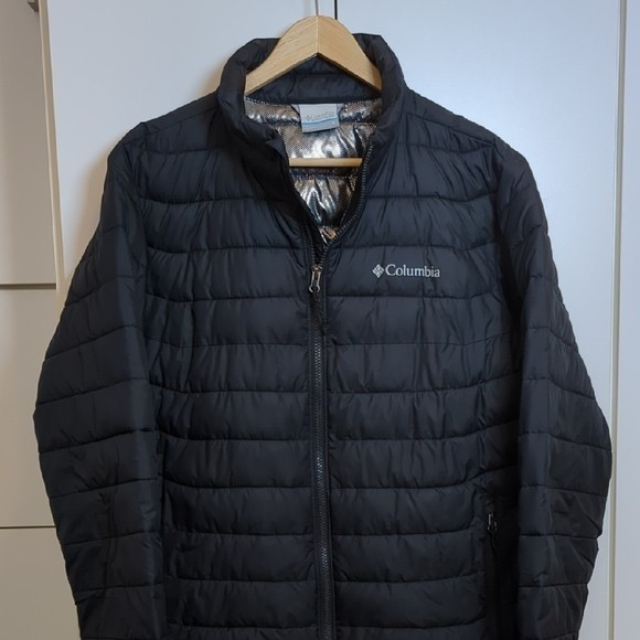 Columbia Powder Lite Black Puffer Jacket Men's M