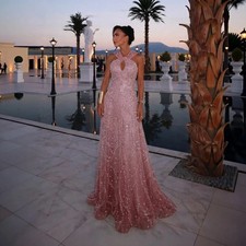 A Line Evening Dresses Luxury Beaded Women's Formal Wedding Party Customized