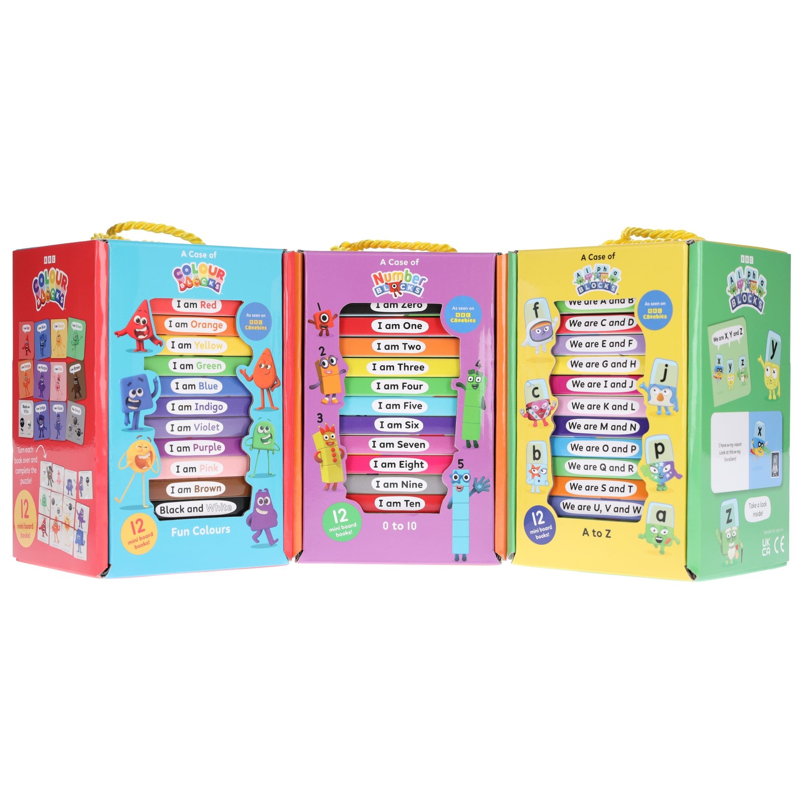 A Case of Numberblocks, Alphablocks & Colourblocks 36 Mini Books Set -Ages0-5-BB