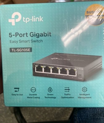 TP-LINK TL-SG105E 5-Port Gigabit Easy Smart Managed Desktop Switch L2