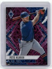 2021 Panini Chronicles #4 Pete Alonso Phoenix Purple Velocity