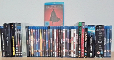 über 60 Filme,  Marvel + DC Bluray DVD Sammlung, Avengers, X-Men, Dark Knight