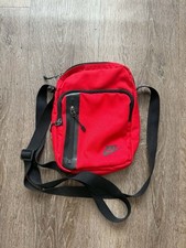 Nike Red/Black Small Crossbody Bag Logo, Zip ...