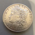 1885 Morgan Silver Dollar New Orleans Mint Circulated $1 0.9 Fine Silver Coin