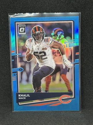 2020 Donruss Optic Khalil Mack #21 Aqua Prizm serial /299