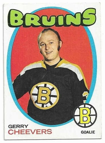 Gerry Cheevers #54 1971 Topps card
