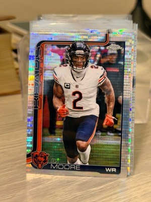 2025 Topps Chrome - Pulsar Refractor DJ Moore #48